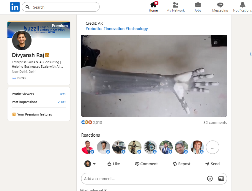 Option to view original viral LinkedIn post directly on LinkedIn